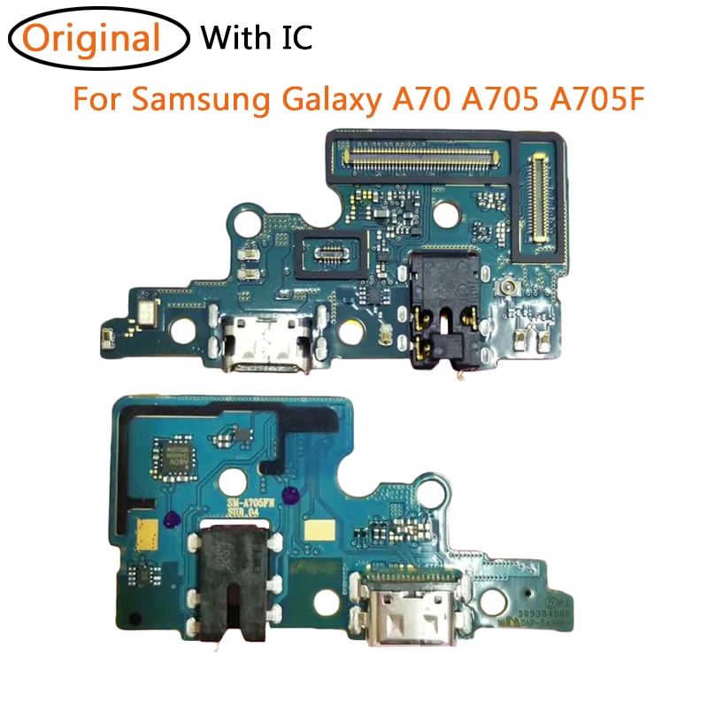 

Original For Samsung Galaxy A70 A705 A705F Micro USB Charger Charging Dock Port Connector Board Microphone Flex Cable