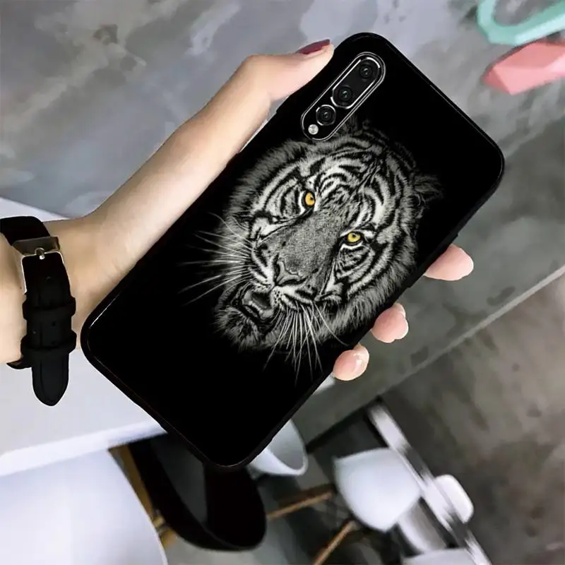 Чехол для телефона с изображением медвежонка злого Тигра Huawei G7 G8 P7 P8 P9 P10 P20 P30 Lite Mini