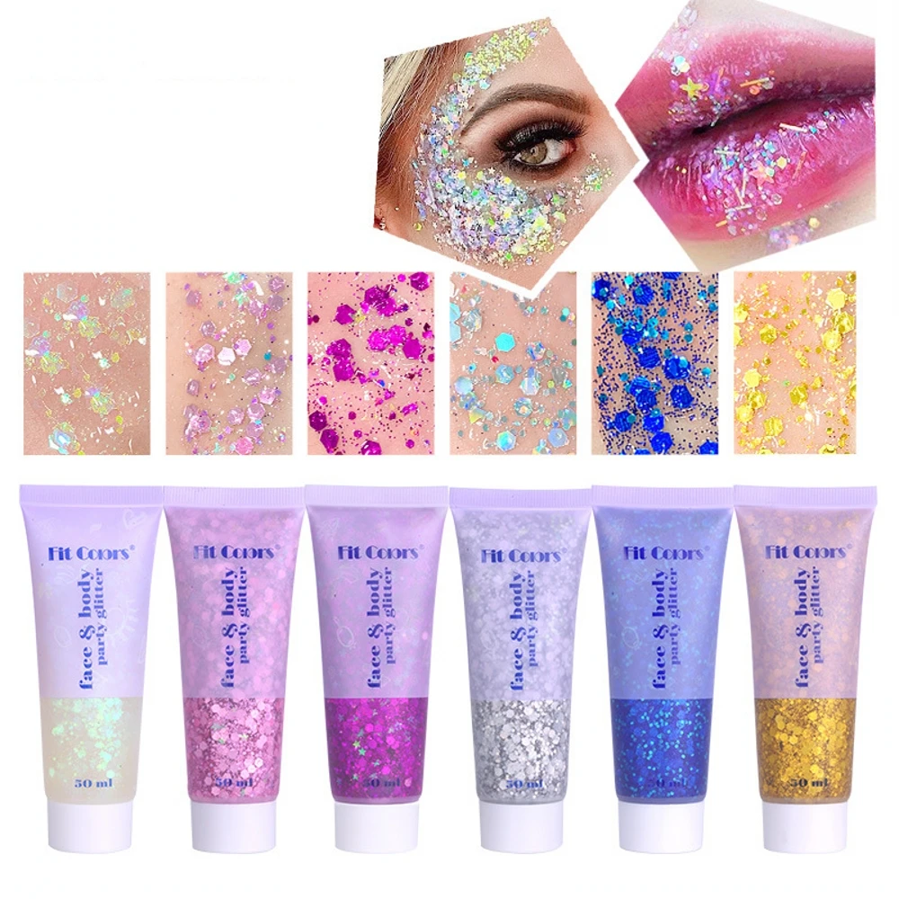 

Eye Glitter Nail Hair Body Face Glitter Gel Mermaid Sequins Eyeshadow Theatrical Makeup Festival Party Cosmetics