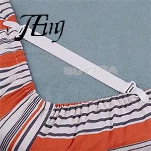 4 шт. белый простыня матрас покрывало одеяла Захваты зажим держатель крепеж эластичный набор