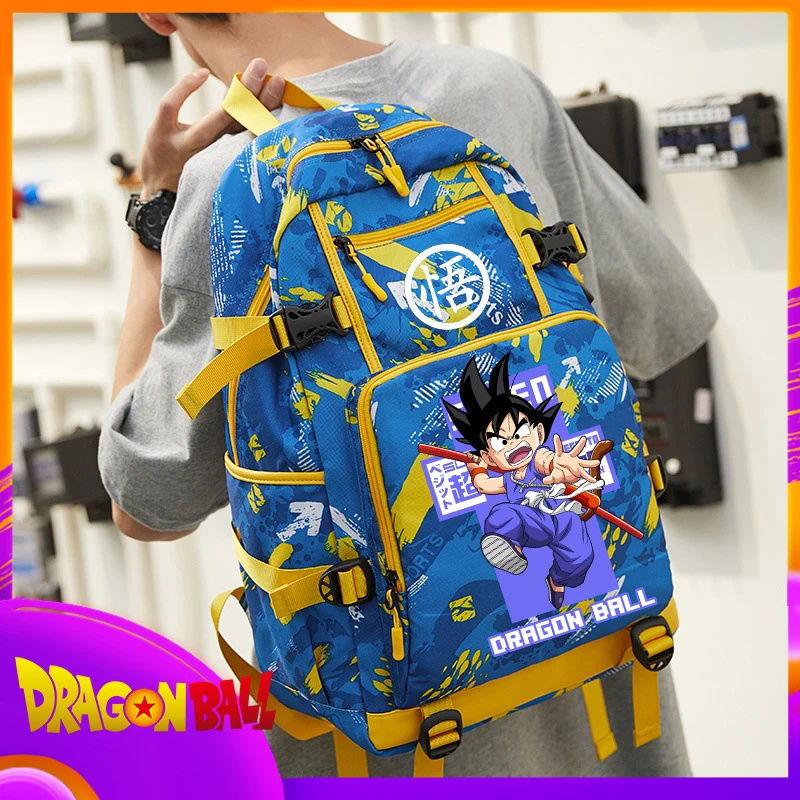 

Рюкзак с аниме «Драконий жемчуг» для мужчин и женщин, школьный ранец для младшей школы с мультипликационным рисунком, вместительная стильная светящаяся сумка на плечо, подарок для детей