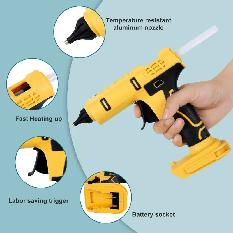 Беспроводной электрический ручной термоклеевой пистолет инструмент сделай сам