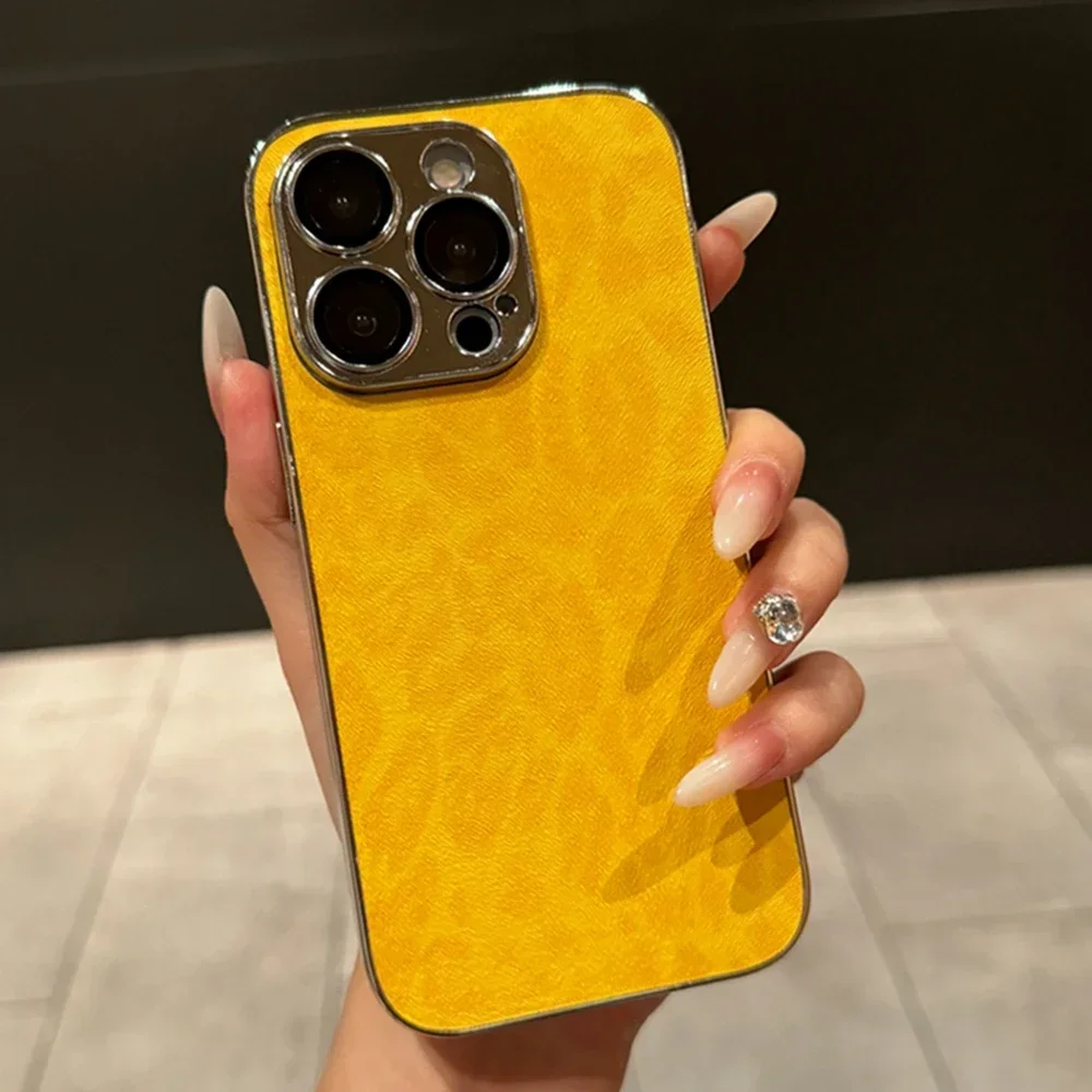 Чехол Learther с леопардовым покрытием для iPhone 16 15 11 13 12 14 Pro Max Plus защитный чехол