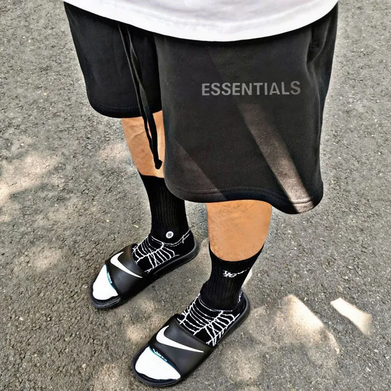 

ESSENTIALS Designer 2022 Casual Reflective MAN SHORTS 100% Cotton SPORT FASHION SHORTS