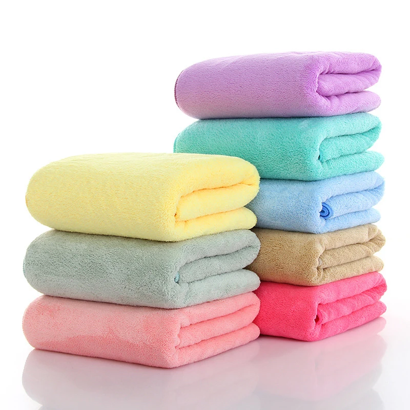 

Coral Velvet Bath Towel Soft Absorbent Quick-drying Face Towel Bathroom Towels Microfiber Comfort Breathable Washrag 35*75cm