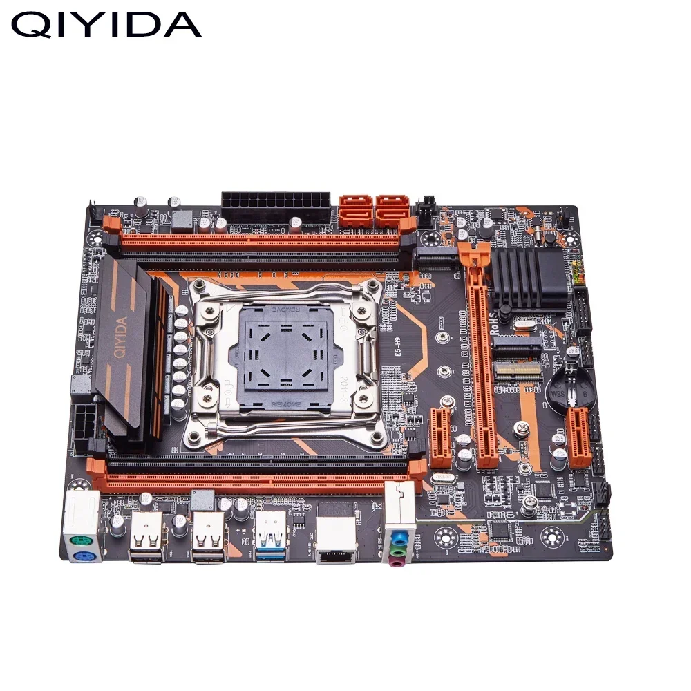Комплект материнской платы QIYIDA X99 LGA2011 3 E5 2680 V4 комплект 2*8 ГБ = 16 3200 МГц DDR4 4 канала