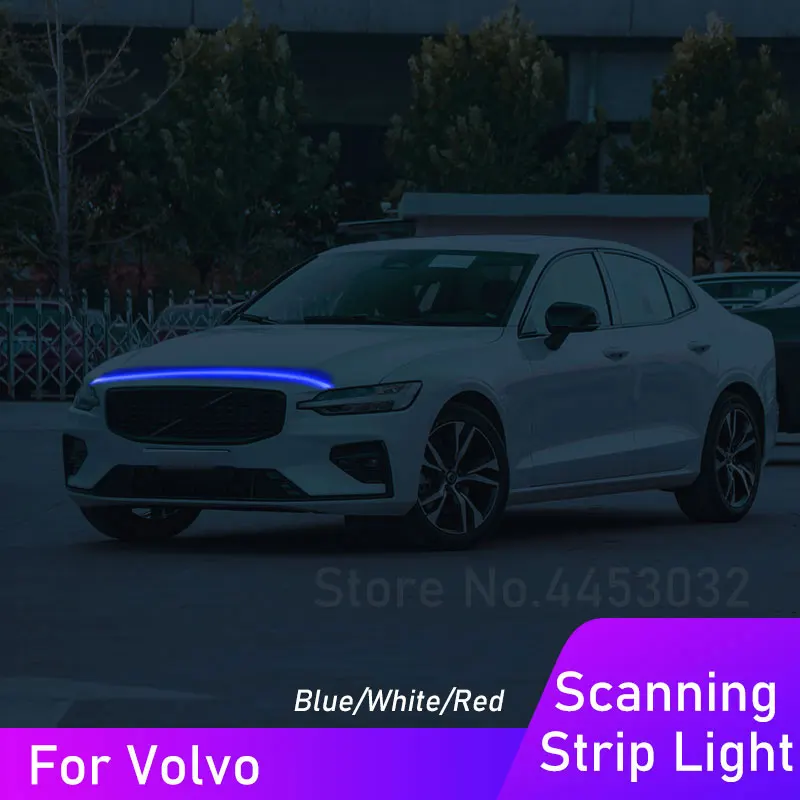 Светодиодная лента DRL для автомобиля лампа Volvo XC90 XC40 XC60 C70 T6 V40 V50 V60 12 В с эффектом