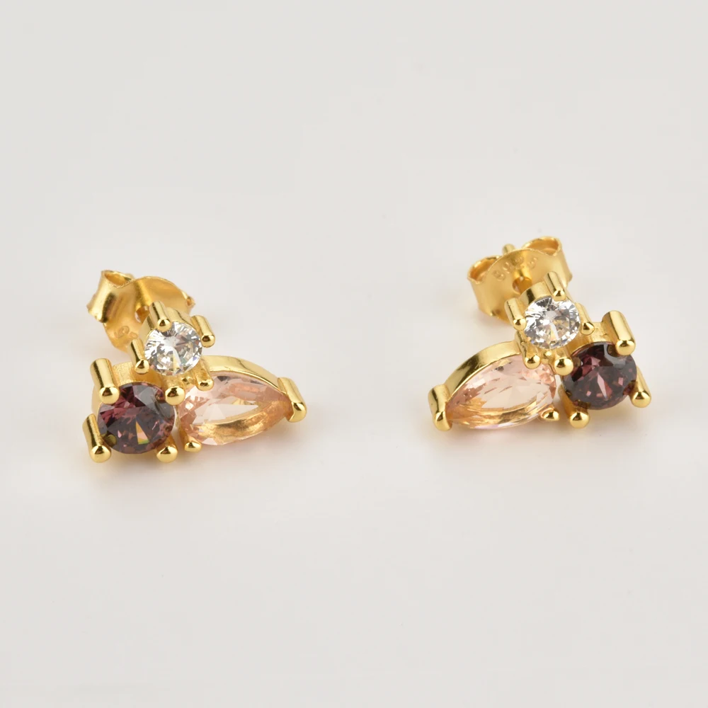 Серьги-гвоздики женские из серебра 925 пробы | Украшения и аксессуары