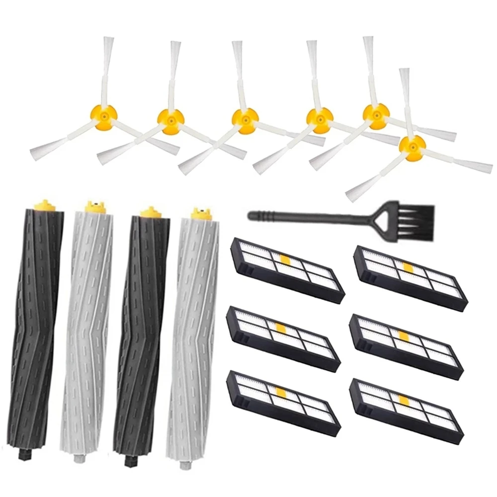 

Аксессуары для уборочной машины IRobot Roomba 800 900 серии 805 860 870 871 Роботизированная роликовая боковая щетка комплекты фильтров НЕРА