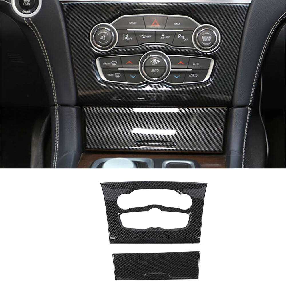 

Car Front Storage Compartment Cover/Air Conditioning Control Panel Decal for Chrysler 300 300C 2011-2022 Interior Accessories