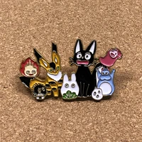 cute anime collections cat enamel pins womens brooches on clothes lapel pins for backpacks briefcase badges jewelry accessories