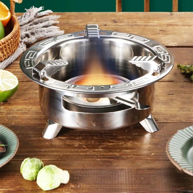 

Portable Solid/Liquid Alcohol Stove Outdoor BBQ Camping Picnic Alcohol Furnace for Hot Pot,Dry Pot,Home Restaurant Bar Dormitory
