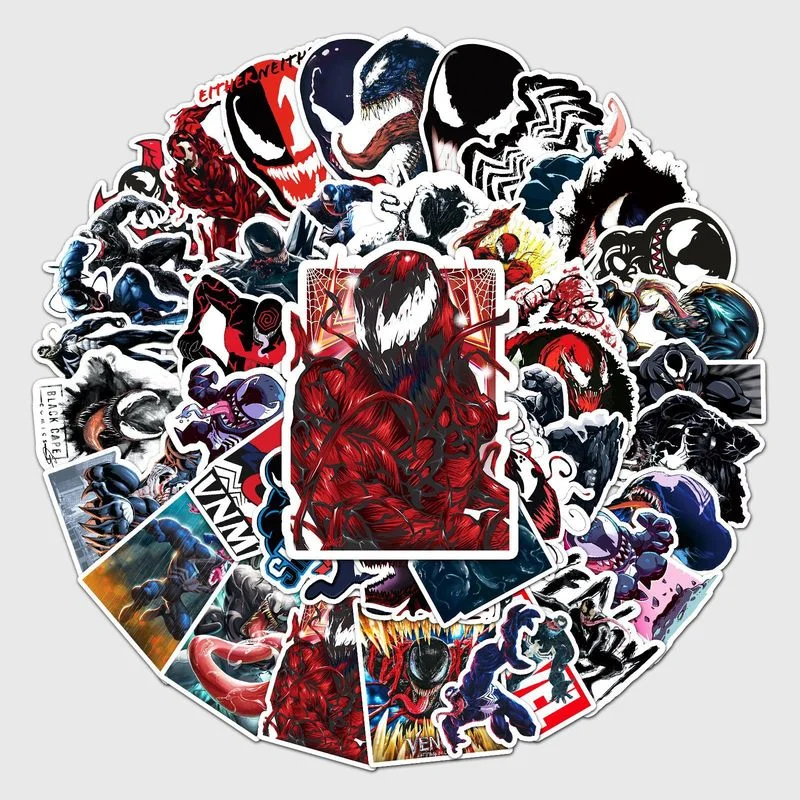 

Disney Marvel Cartoon Venom Stickers For Car Laptop Phone Fridge Scrapbook Decal Waterproof Graffiti Sticker Toys Kids Gifts