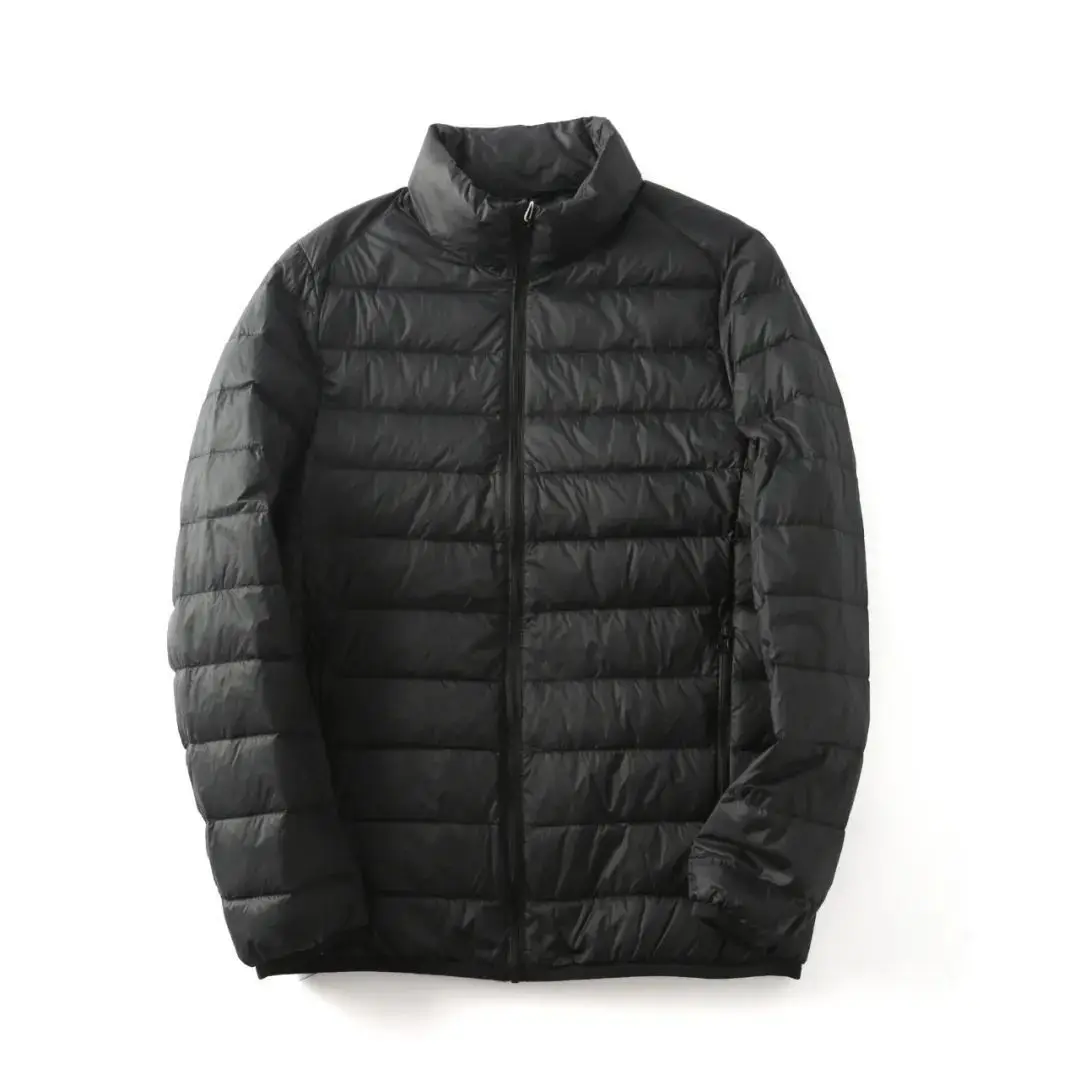 Autumn and Winter Luxury Men's 90% White Duck Lightweight Down Jacket No Hood High Quality Jackets For Men