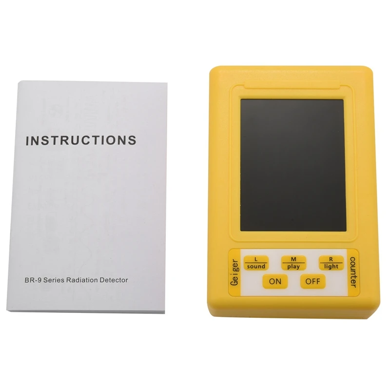 

Fashionbr-9C 2-In-1 Handheld Portable Digital Display Electromagnetic Radiation Nuclear Radiation Detector Geiger Counter Full-F
