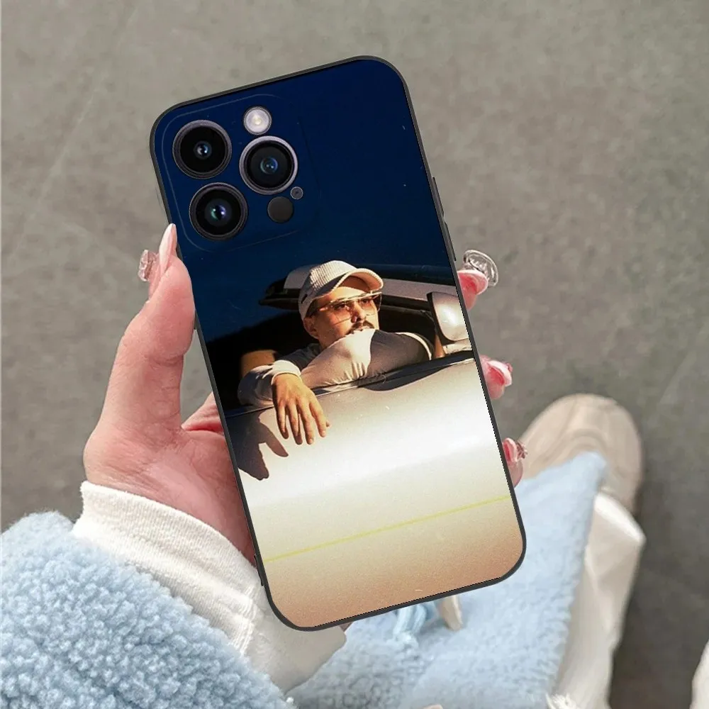 Singer D-Dellafuente FC Phone Case For iPhone 16 15 14 13 12 11 Plus Pro Max XS X XR SE Mini 8 7 Soft Silicone Black Cover