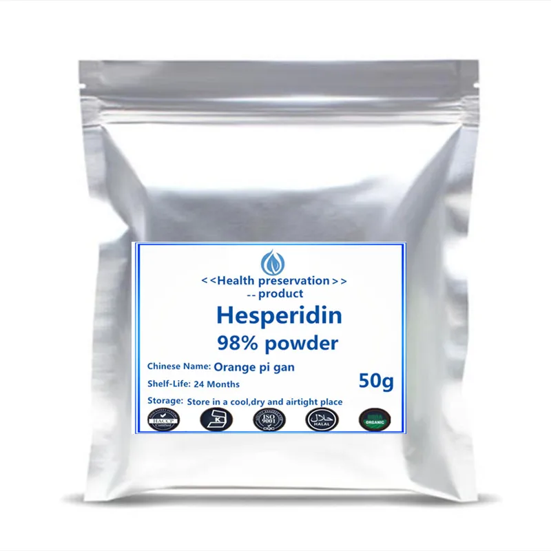 

99% Hesperidin Powder CAS: 520-26-3 Orange peel Orange pi powder Lower cholesterol anti-inflammatory free shipping