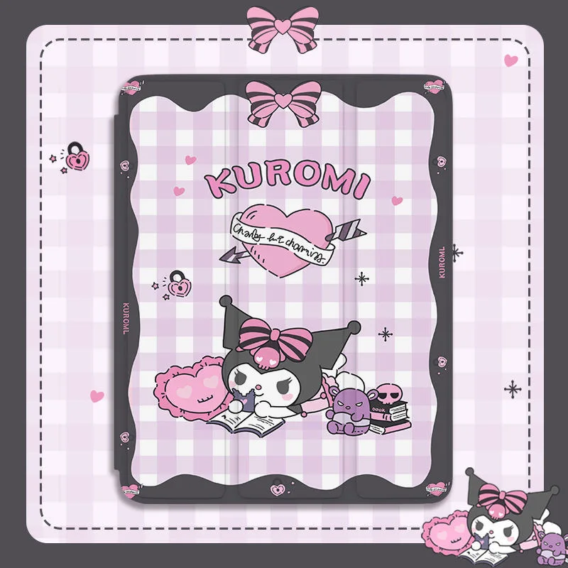 Sanrio Kuromi мультфильм iPad Air 2021 Чехол Air 4 силиконовый защитный чехол для iPad Pro Mini 4 5 дюймов 8 противоударный мягкий чехол Подарок