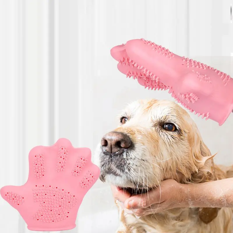 

Dog Cat Pet Combs Grooming Brush Gloves Cleaning Back Massage Animal Bathing Gloves for Small Large Dogs Pet Supplies