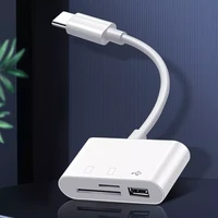 for macbook camera android3 in 1 type cmirco to sdtf memory card reader type c to sd card reader otg hub adapter 2022