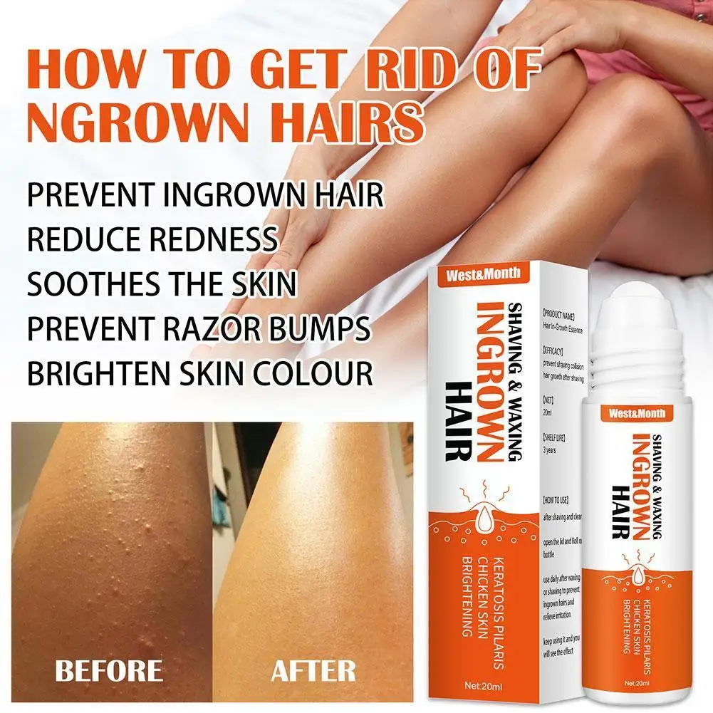 

Razor Bumps Removal Solution Ingrowns Hair Treatment After Shave Repair Dark Spot Reduce Redness Serum for Vanish PFB Skin