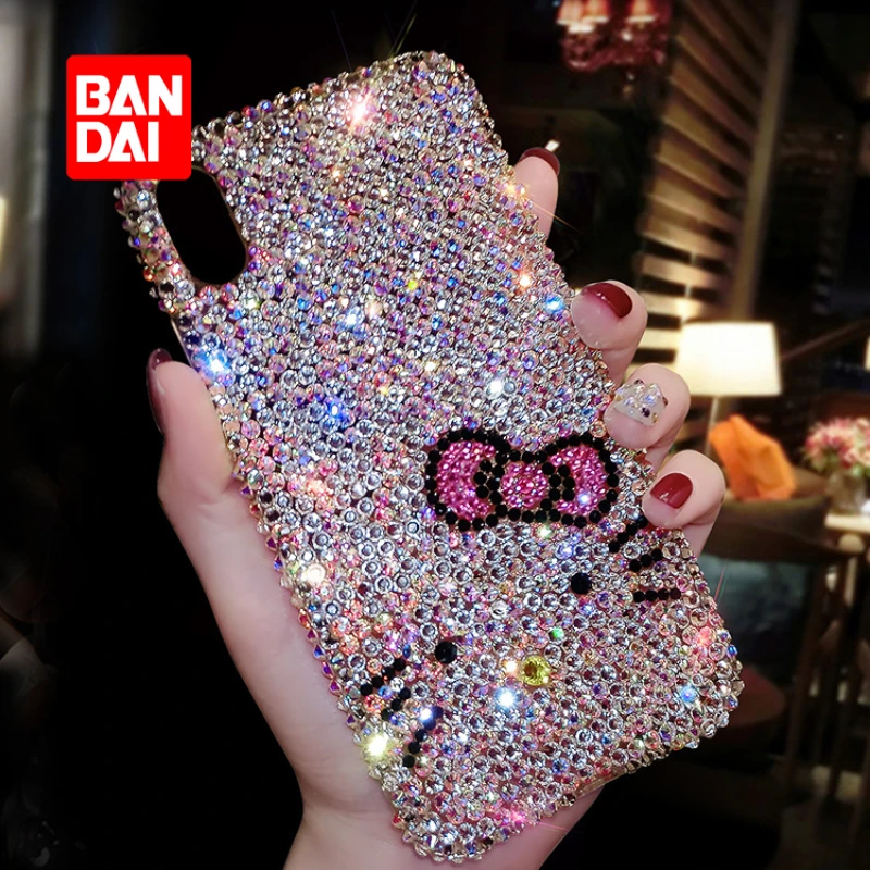 

Чехол со стразами для телефона Bandai Disney для iPhone 13, 13Pro, 12, 12Pro, 11 Pro, X, XS, Max, XR, 7, 8 Plus, милый мультяшный чехол для девочек