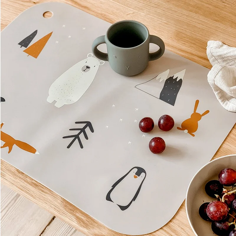 

Baby Feeding Placemat BPA Free Children Non-slip Tableware Food Grade Silicone Feeding Mat Babies Supplies for Kids Accessories