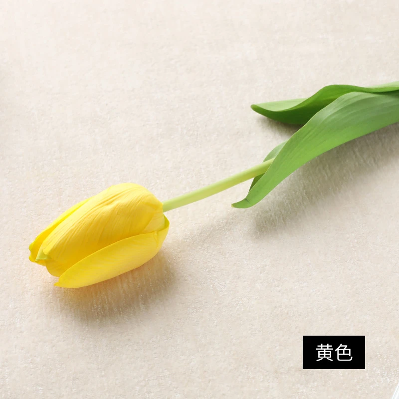 Artificial green plants flowers Yellow orange white elegant tulip false blossom wood betony narcissu Bonsai