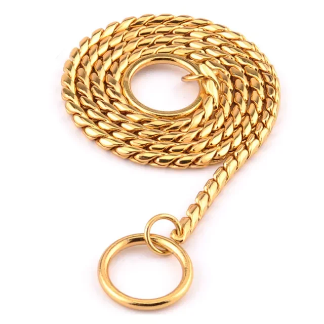 

2022 new stainless steel collar, pet collar, metal slide collar, training and walking universal