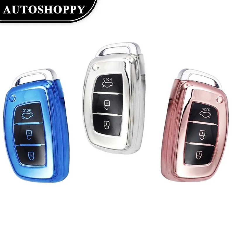 

Car Remote Key Case Cover Fob for Hyundai Tucson Sonata Santa Fe Elantra Accent Creta Solaris Verna ix25 ix35 ix45 i20 i30 i40