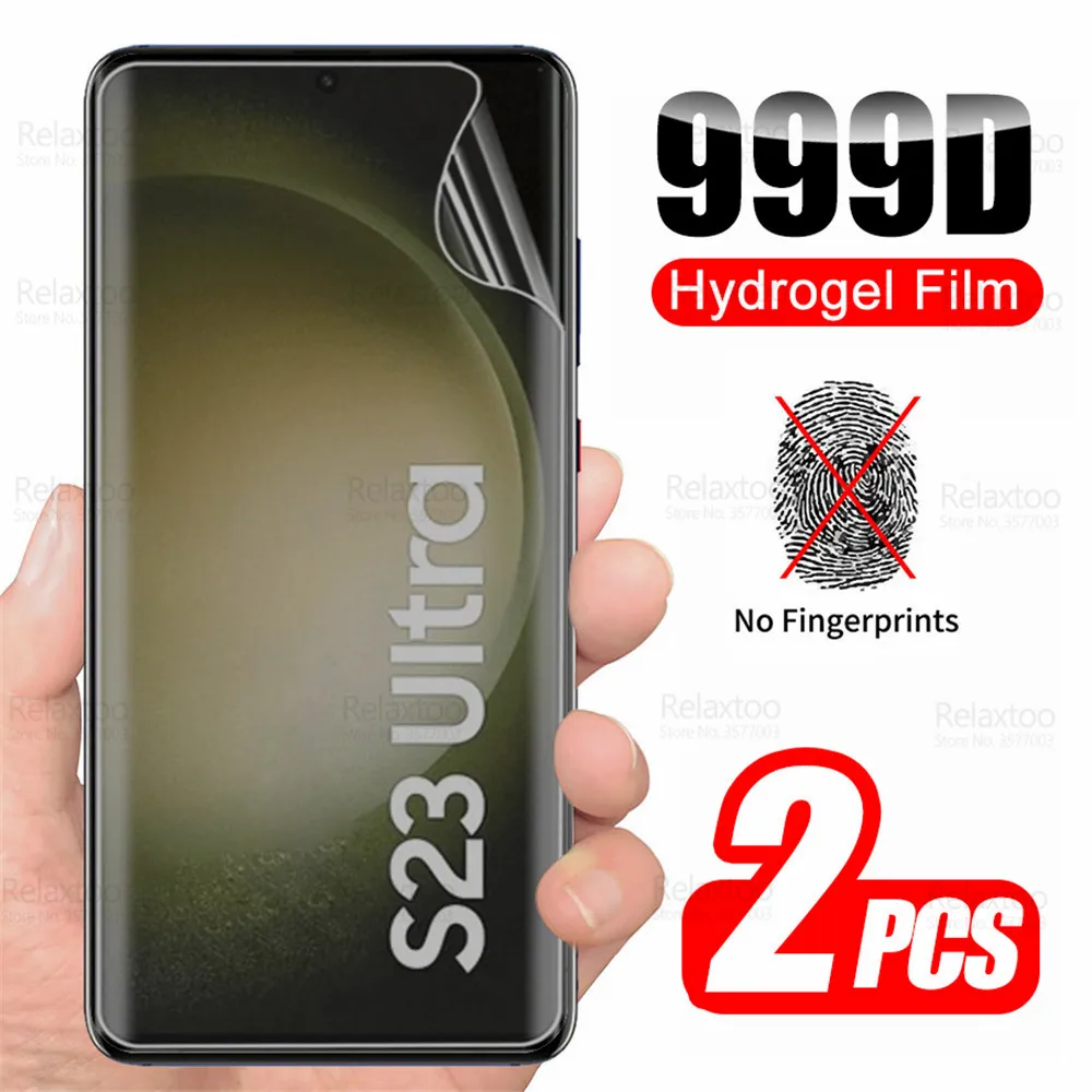 

2Pcs Full Curved Matte Hydrogel Film For Samsung Galaxy S23 Ultra S 23 Plus S23Ultra 5G Screen Protector Frosted Film Not Glass