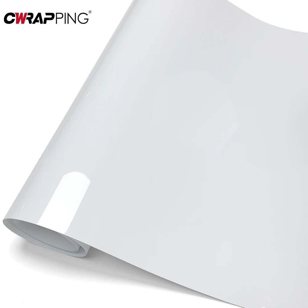 

Глянцевая Белая Виниловая Пленка ПЭТ Для Автомобиля, Водонепроницаемая, Без Пузырьков, Для Защиты Кузова И Тюнинга Авто