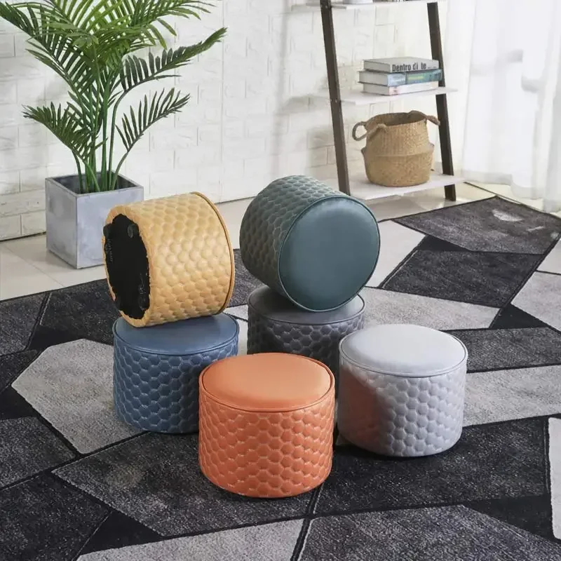 Стулья бытовые художественные круглые отвалы низкий стул для обуви сменный