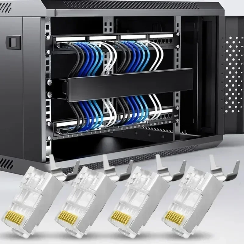 Сквозные экранированные разъемы RJ45 Liser Cat7/Cat6/Cat5