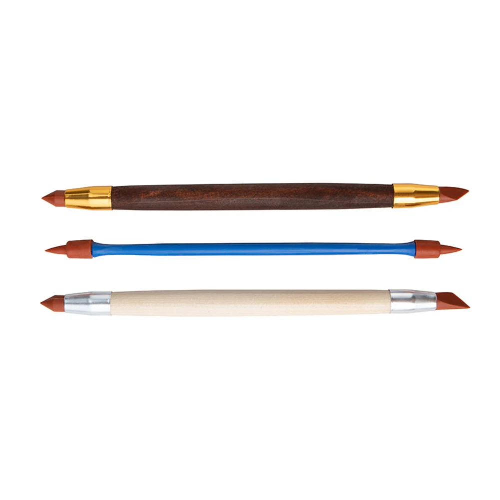 

Clay Sculpture Tools Silicone Rubber Shaper Pen Remove Fingerprints Convenient to Use Delicate and Small 3PCS