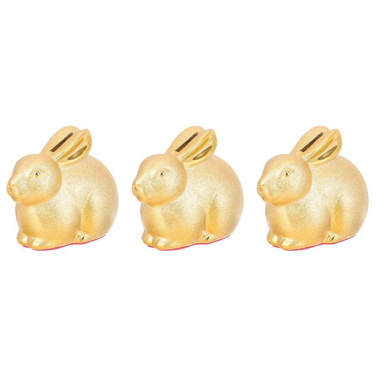 

3pcs Cartoon Rabbit Piggy Bank Adorable Saving Jar Box 2023 Rabbit Year Gift for Kids