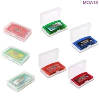 10pcs 1pc plastic game cards cartridge case transparent dust cover for game boy advance sp gbm