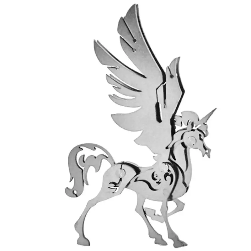 

Металлический 3D-Пазл «сделай сам» в виде зверя, съемная модель, игрушка D50, подарок, модель волка, фигурки героев, игрушки