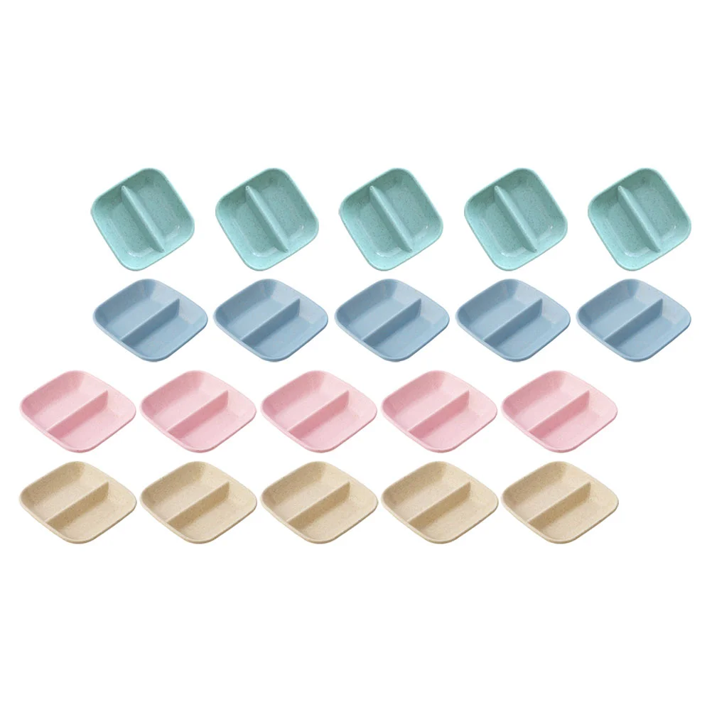 

Dish Sauce Dishes Bowl Plates Dipping Plate Seasoning Bowls Serving Soy Vinegar Sushi Snack Appetizer Compartment Tray Dinner