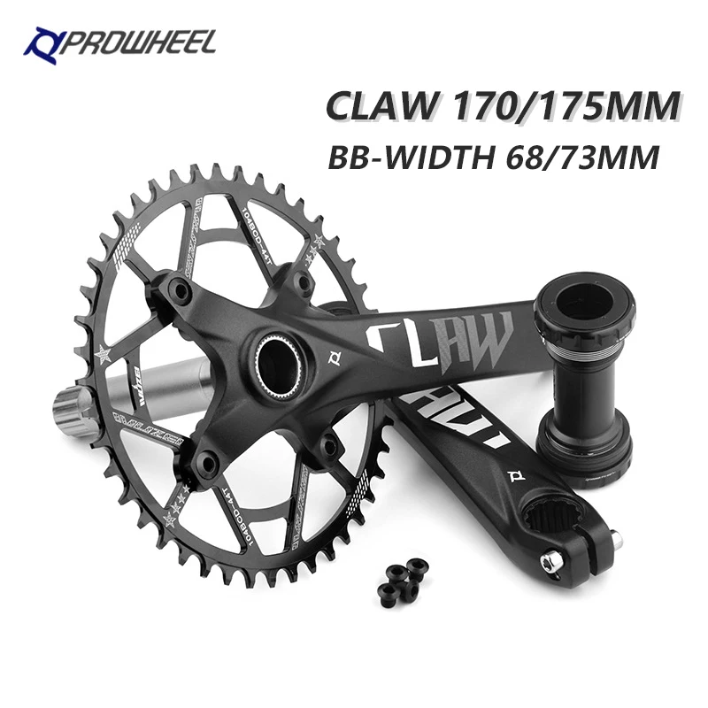 PROWHEEL MTB Crank Chainring Bicycle Modified Discs 104BCD 175mm 170mm Crank Crankset For 30/32/34/36/38/40/42/44/46/48/50/52T