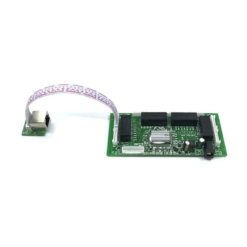 8-портовый гигабитный Ethernet-коммутатор с 8-контактной печатной платой