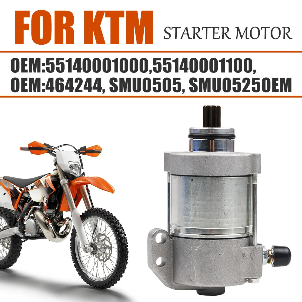 

Engine Electric Starter Motor For KTM 200 250 300 XC XC-W EXC-E EXC Six Days 55140001100 For Husqvarna TE 250 300 55140001000