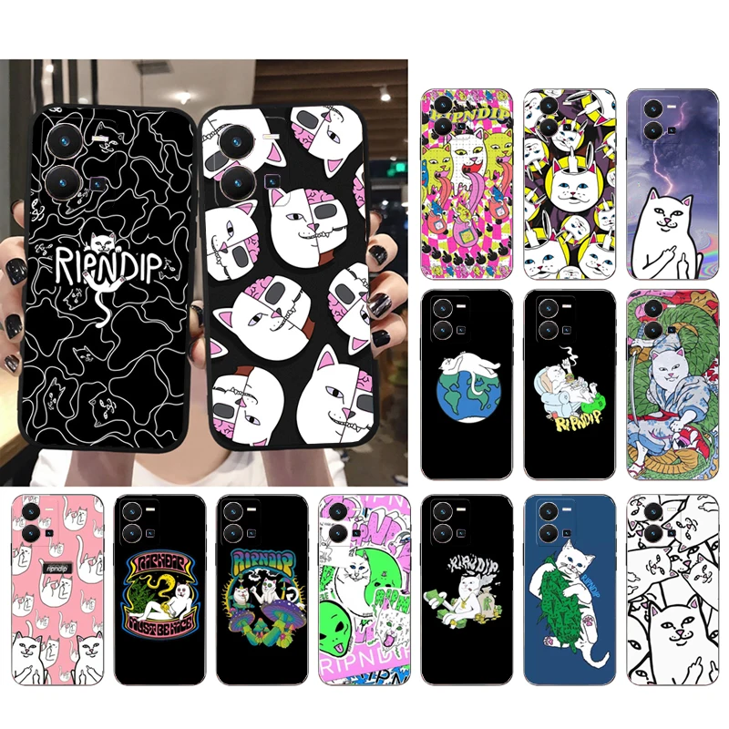 

Phone Case For VIVO Y53S Y33S Y11S Y31 Y21 Y70 Y20 Y21S Y72 Y55 Y76 Y51 Y01 V23E V21 V23 V21E Ripindip-Cat Case