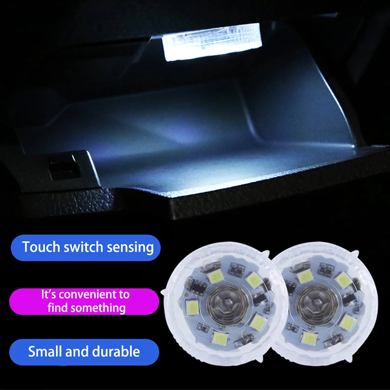 

1pc Night Light One Button Small Self Adhesive Home Car Outdoor LED Low Energy Consumption Instantly Stick Warning Waterproof