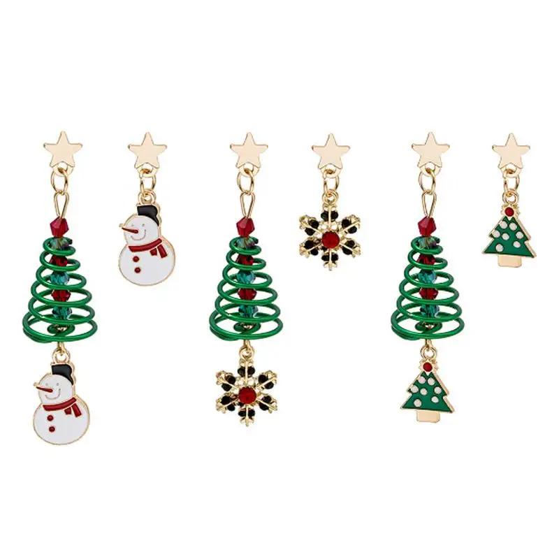 Christmas Stud Earrings | Novelty Pendant Dangle Earrings | Holiday Earrings for Girls Women Christmas Winter Holiday Jewelry