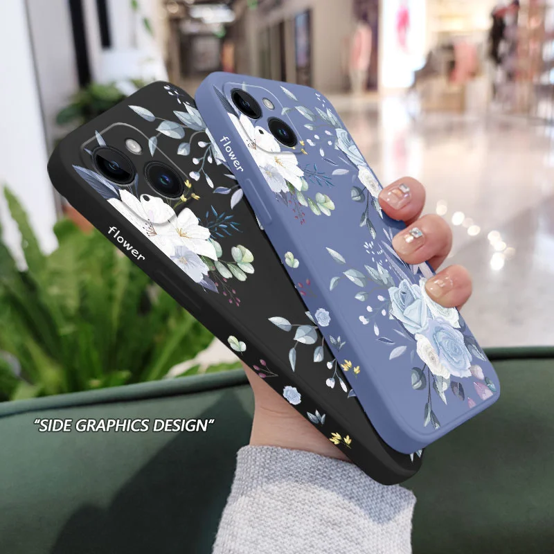 Силиконовый чехол для iPhone 15 14 13 12 11 X XR XS SE2 SE2020 8 7 6 6S Plus Pro Max Mini