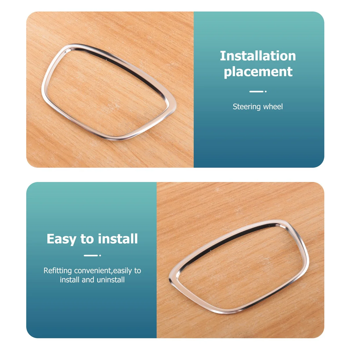 Хромированная наклейка на руль автомобиля накладка украшение для Audi A3/A4L/A5/A6L/A8L/Q5Q7