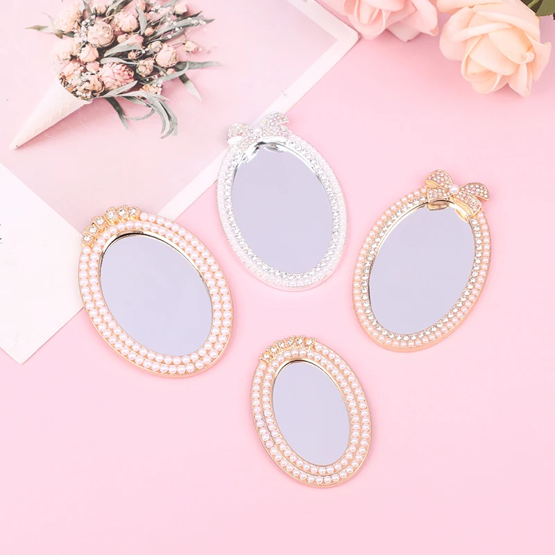 

Миниатюрные жемчужные аксессуары для кукольного домика, мебель, миниатюрное зеркало для стены, зеркало для комнаты, кукла, искусственные иг...