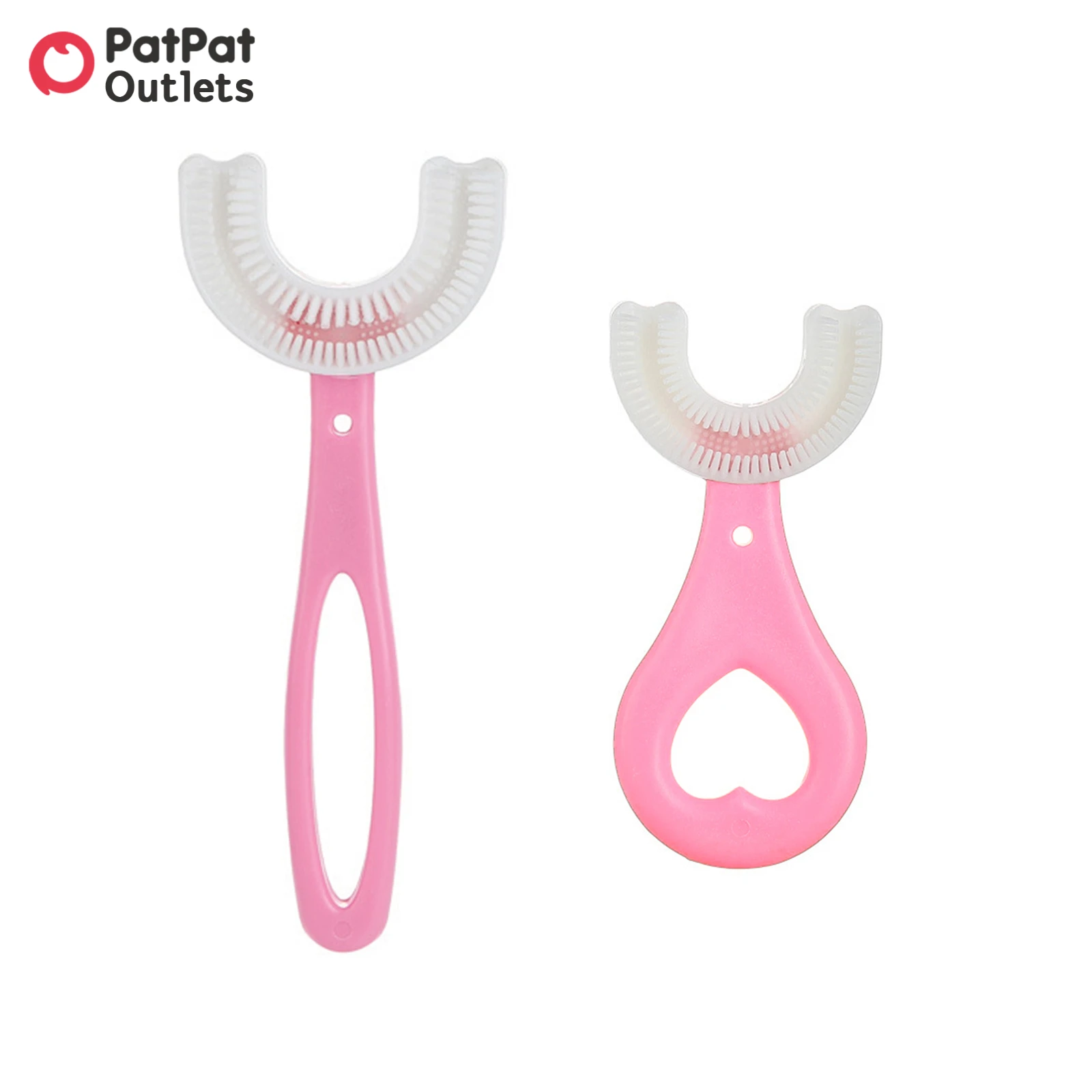 

PatPat Kid Toothbrush U-Shaped Food Grade Silicone Brush Head Manual Oral Cleaning Tools Children Training Teeth Cleaning Mouth