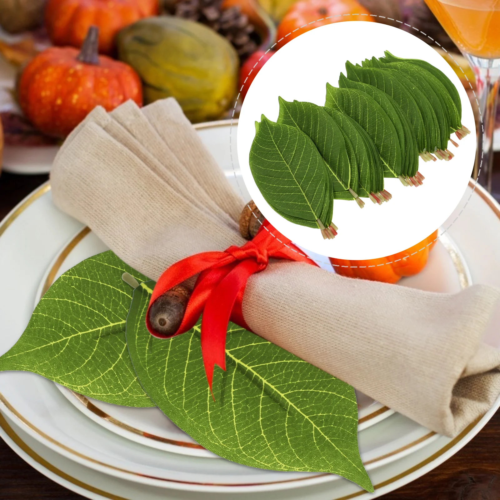 50 шт. искусственные листья магнолии декоративная зелень искусственная гирлянда